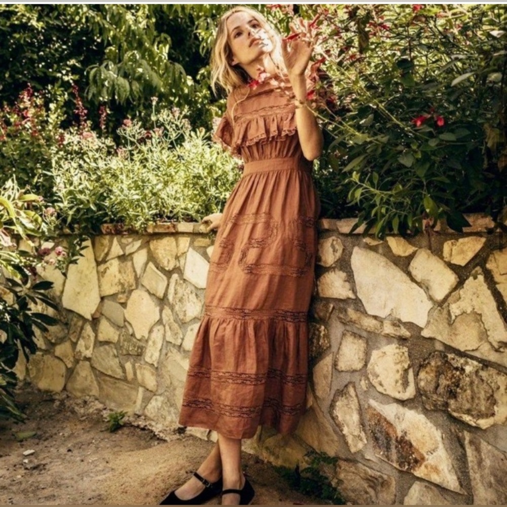 Doen Terracotta Midi Dress